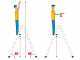 Facal Dupla D-6, 2x7 gradini, 1.54 m - Scala doppia in alluminio - Altezza stimata operativa 2.79 m