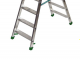 Facal Dupla D-6, 2x7 gradini, 1.54 m - Scala doppia in alluminio - Altezza stimata operativa 2.79 m