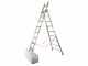 Facal Atlanta ATL230-2, 2x8 gradini, 3.70 m - Scala in alluminio - Altezza stimata operativa 4.56 m