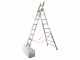 Facal Atlanta ATL260-2, 2x9 gradini, 4.26 m - Scala in alluminio - Altezza stimata operativa 5.09 m