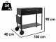 Seven Italy Polifemo Big - Barbecue in ferro artigianale a carbone - 2x 47,5x37cm