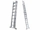 S.T.P. Tria 3TR A10069083255, 3x8 gradini, 5.55 m - Scala a sfilo in alluminio - Altezza stimata operativa 6.55 m