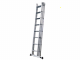 S.T.P. Tria 3TR A10069083255, 3x8 gradini, 5.55 m - Scala a sfilo in alluminio - Altezza stimata operativa 6.55 m