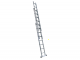 S.T.P. Tria 3TR A10069083255, 3x8 gradini, 5.55 m - Scala a sfilo in alluminio - Altezza stimata operativa 6.55 m