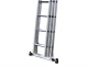 S.T.P. Tria 3TR A10069103315, 3x10 gradini, 7.35 m - Scala a sfilo in alluminio - Altezza stimata operativa 8.35 m