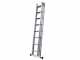 S.T.P. Tria 3TR A10069103315, 3x10 gradini, 7.35 m - Scala a sfilo in alluminio - Altezza stimata operativa 8.35 m