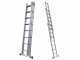 S.T.P. Tria 3TR A10069103315, 3x10 gradini, 7.35 m - Scala a sfilo in alluminio - Altezza stimata operativa 8.35 m