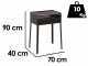 Seven Italy Stella Eco Large - Barbecue in ferro artigianale a carbone - 67,5x37cm