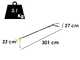 Lisam Swing 36V - Abbacchiatore elettrico a batteria a zaino 36V 30Ah - Asta telescopica 220/300 cm