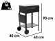 Seven Italy Stella Medium - Barbecue in ferro artigianale a carbone - 57,5x37cm