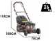Rato Multipower RMS46Q-V145 - Rasaerba a scoppio trazionato - Motore Rato da 144cc
