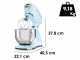 Smeg Full Color Azzurro - Impastatrice Planetaria - Vasca in Inox da 4,8 litri