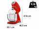 Smeg Full Color Rosso - Impastatrice Planetaria - Vasca in Inox da 4,8 litri