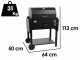 Seven Italy Teseo - Barbecue in ferro artigianale a carbone - 60x43cm