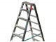 Facal Dupla D-8, 2x9 gradini, 1.99 m - Scala doppia in alluminio - Altezza stimata operativa 3.27 m