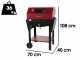 Seven Italy Eliseo Large - Barbecue in ferro artigianale a carbone - 67,5x37cm
