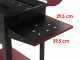 Seven Italy Eliseo Large - Barbecue in ferro artigianale a carbone - 67,5x37cm