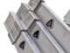 S.T.P. Tria 3TR A10100133405, 3x13 gradini, 10.05 m - Scala a sfilo in alluminio - Altezza stimata operativa 11.05 m