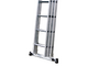 S.T.P. Tria 3TR A10100133405, 3x13 gradini, 10.05 m - Scala a sfilo in alluminio - Altezza stimata operativa 11.05 m