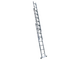 S.T.P. Tria 3TR A10100133405, 3x13 gradini, 10.05 m - Scala a sfilo in alluminio - Altezza stimata operativa 11.05 m