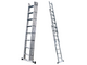 S.T.P. Tria 3TR A10100133405, 3x13 gradini, 10.05 m - Scala a sfilo in alluminio - Altezza stimata operativa 11.05 m