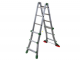 Facal Eurobriko BK/1,5 A, 2x7 gradini, 3.44 m - Scala in alluminio telescopica - Altezza stimata operativa 4.35 m
