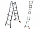 Facal Eurobriko BK/1,5 A, 2x7 gradini, 3.44 m - Scala in alluminio telescopica - Altezza stimata operativa 4.35 m