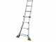 Facal Eurobriko BK/2 A, 2x8 gradini, 4 m - Scala in alluminio telescopica - Altezza stimata operativa 4.90 m
