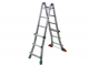 Facal Eurobriko BK/4 A, 2x10 gradini, 5.12 m - Scala in alluminio telescopica - Altezza stimata operativa 6.05 m