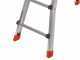 Gierre Peppina AL001, 2x7 gradini, 3.29 m - Scala in alluminio telescopica - Altezza stimata operativa 4.29 m