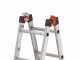 Gierre Peppina AL001, 2x7 gradini, 3.29 m - Scala in alluminio telescopica - Altezza stimata operativa 4.29 m