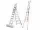Facal Atlanta ATL260-3, 3x9 gradini, 5.94 m - Scala in alluminio - Altezza stimata operativa 6.69 m