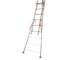 Facal Atlanta ATL260-3, 3x9 gradini, 5.94 m - Scala in alluminio - Altezza stimata operativa 6.69 m