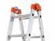 Gierre Peppina AL015, 2x7 gradini, 3.33 m - Scala in alluminio telescopica - Altezza stimata operativa 4.33 m
