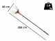 Bahco BCL52FP 36V - Abbacchiatore elettrico a batteria - Asta in carbonio - 250 cm