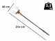 Bahco BCL52TP 36V - Abbacchiatore elettrico a batteria - Asta in carbonio da 216-296 cm