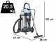 Nilfisk VL100-75 EU GO - Aspirapolvere professionale - Fusto in acciaio inox 75 lt - 2000W
