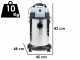 Nilfisk VL100-35 EU GO - Aspirapolvere professionale - Fusto in acciaio inox 35 lt - 1000W