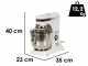 Euromech EPM 5 - Impastatrice planetaria a velocit&agrave; variabile - Vasca in inox 5L