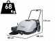 Nilfisk SW750 - Spazzatrice trazionata a batteria con cesto di raccolta 12V - 46Ah