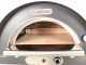 AgriEuro Premium Line Pulcinella Antracite - Forno a gas per pizza da esterno 80x60 - 4 pizze