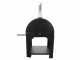 AgriEuro Premium Line Pulcinella Antracite - Forno a gas per pizza da esterno 80x60 - 4 pizze