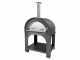 AgriEuro Premium Line Pulcinella Antracite - Forno a gas per pizza da esterno 80x60 - 4 pizze