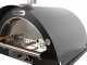AgriEuro Premium Line Pulcinella Antracite - Forno a gas per pizza da esterno 80x60 - 4 pizze