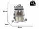 Nilfisk GM 80P LC - Bidone Aspiratutto - 1200W