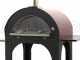 Forno a legna per pizza da esterno Cibus Red - 5 pizze