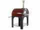 Forno a legna per pizza da esterno Cibus Red - 5 pizze