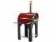 Forno a legna per pizza da esterno Cibus Red - 2 pizze