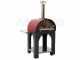 Forno a legna per pizza da esterno Cibus Red - 2 pizze