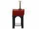 Forno a legna per pizza da esterno Cibus Red - 2 pizze